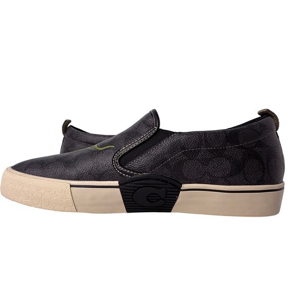 Coach Signature Rexy Sneakers Slip On Men's 11D Medium Signature Coated Canvas - Picture 5 of 14